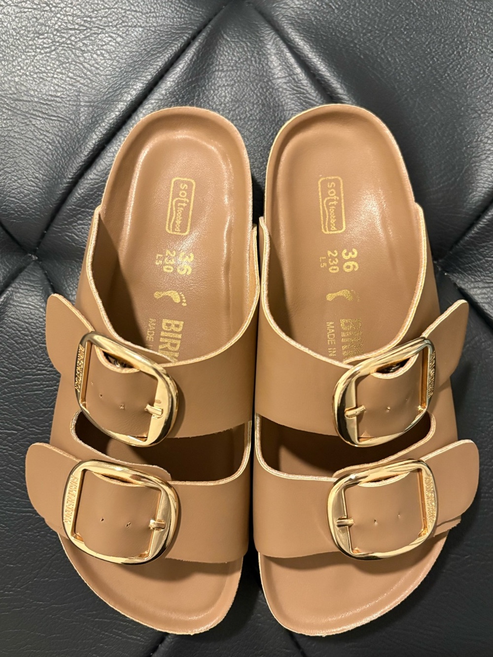 Birkenstock Arizona Big Buckle Nubuck Sandals soft (footbed)